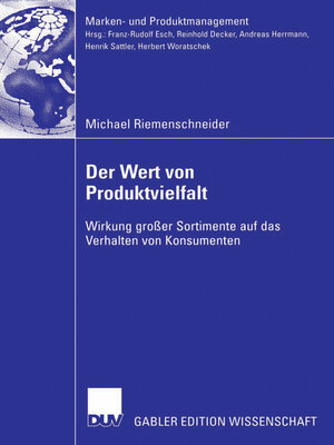 cover image of Der Wert von Produktvielfalt
